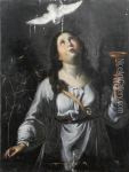 Saint Scholastica Oil Painting - Guido Reni