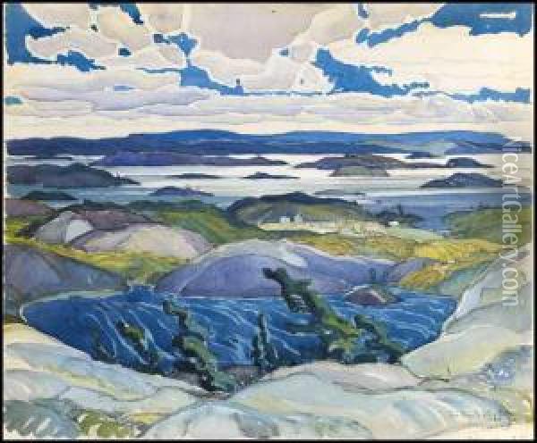 The Bay Of Islands Oil Painting - Franklin Carmichael