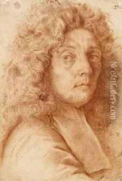 Portrait Of The Artist Oil Painting - Carlo Maratta or Maratti