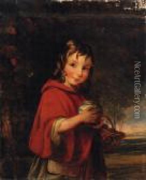 Little Red Riding Hood Oil Painting - William Mulready