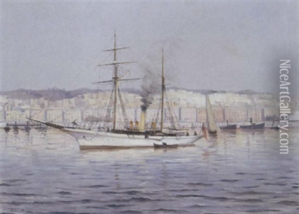 Port D'alger Oil Painting - Michel Sturla
