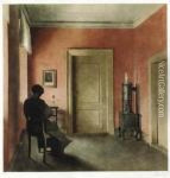 Woman Seated Oil Painting - Peder Vilhelm Ilsted