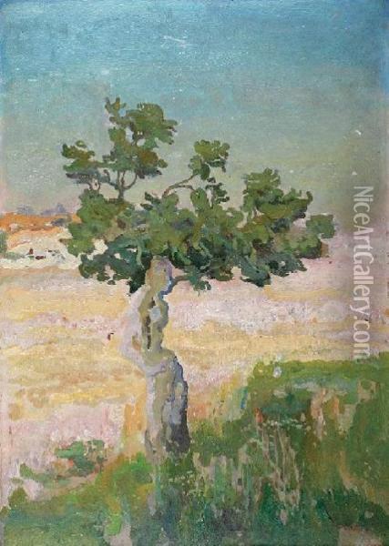 Samotne Drzewo Oil Painting - Iwan Trusz