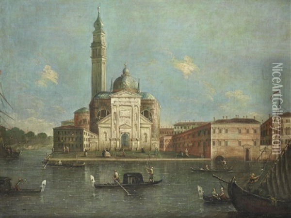 The Church Of San Giorgio Maggiore, Venice Oil Painting - Michele Marieschi