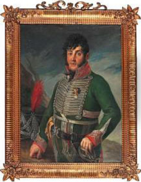Joaquin De Pedro Y Llorens, V Marques De San Jose Oil Painting - Vicente Lopez y Portana