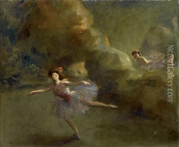 Entree Du Ballet Oil Painting - Jean-Louis Forain