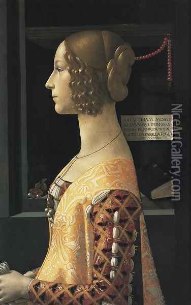 Portrait of Giovanna Tornabuoni 1488 Oil Painting - Domenico Ghirlandaio