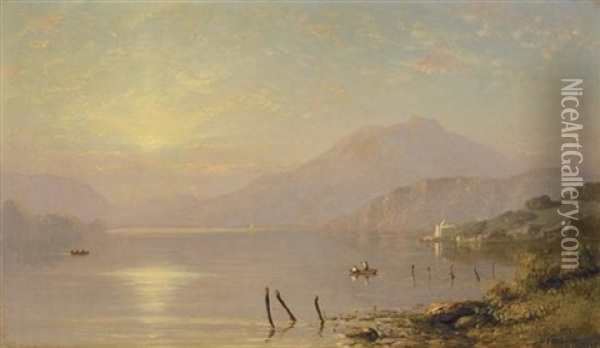 Morning On The Hudson Oil Painting - Charles Henry Gifford