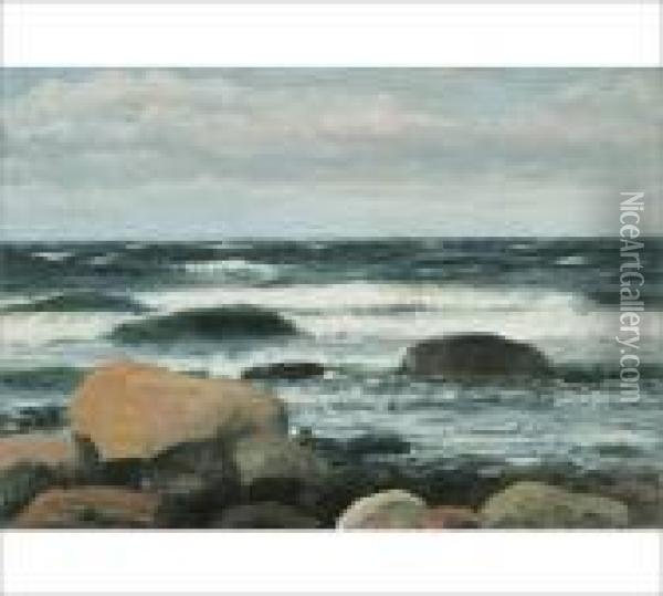 Shore View Oil Painting - Torsten Waenerberg