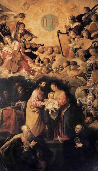 Adoration of the Name of Jesus 1604-05 Oil Painting - Juan de las Roelas