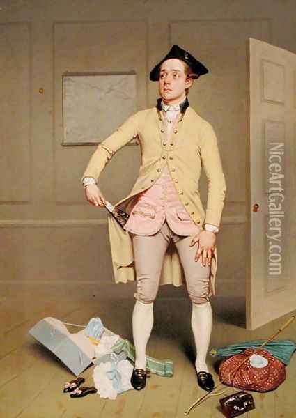 Samuel Thomas Russell in Samuel Footes The Mayor of Garratt, c.1810-11 Oil Painting - Samuel de Wilde