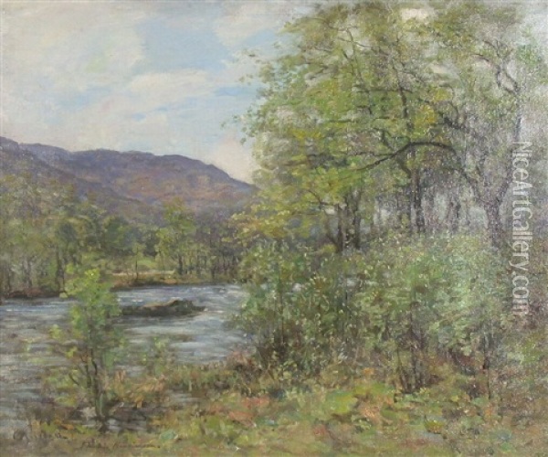 Swift Waters Oil Painting - Joseph Morris Henderson
