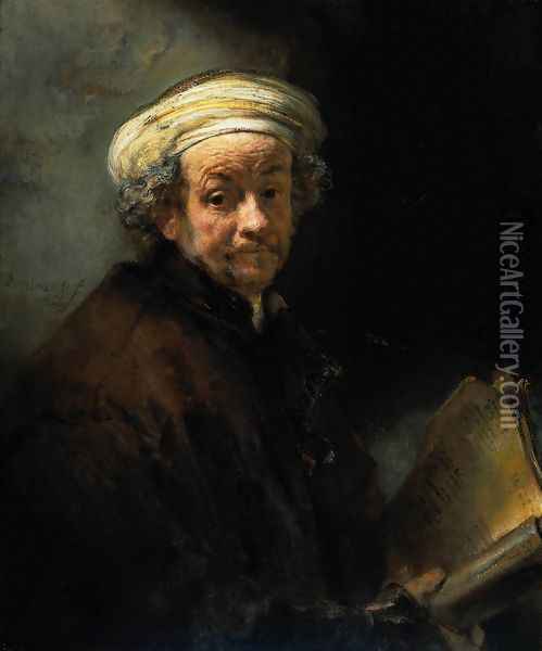 Self Portrait as the Apostle St Paul Oil Painting - Rembrandt Van Rijn