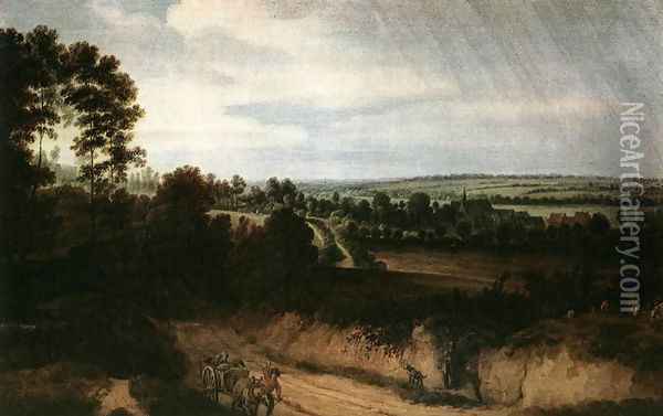 Landscape before the Rain Oil Painting - Lodewijk De Vadder