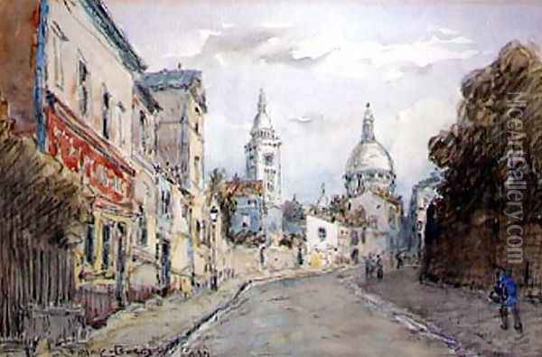 Paris Street Scene Oil Painting - Frank Myers Boggs