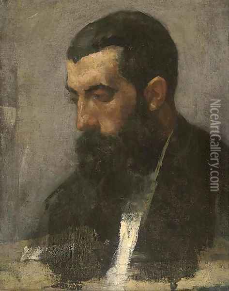 Portrait of a bearded gentleman 2 Oil Painting - Italian School