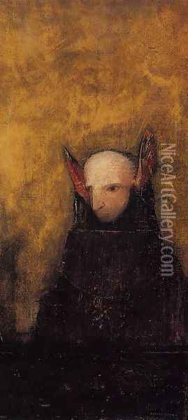 The Monster Oil Painting - Odilon Redon
