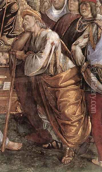 Moses's Testament and Death (detail) Oil Painting - Luca Signorelli
