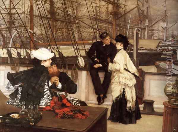 The Captain And The Mate Oil Painting - James Jacques Joseph Tissot