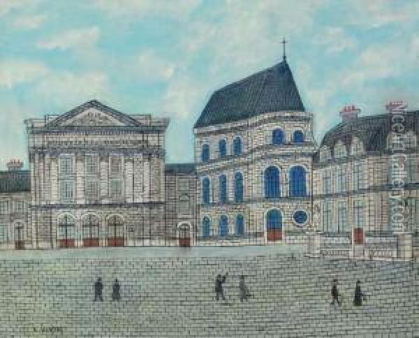 Chateau De Versailles Oil Painting - Louis Vivin