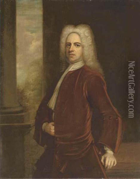 Portrait Of Sir Thomas Frederick Oil Painting - John Vanderbank
