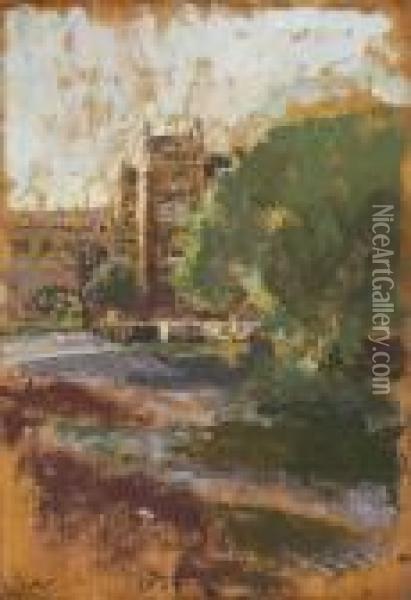 Pulteney Bridge, Bath Oil Painting - Walter Richard Sickert