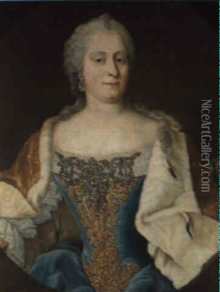 Bildnis Der Kaiserin Maria Theresia Oil Painting - Martin van Meytens the Younger