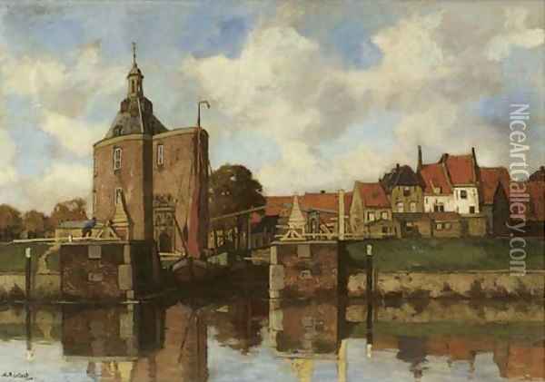 Port d'Enkhuizen Oil Painting - Nicolaas Bastert