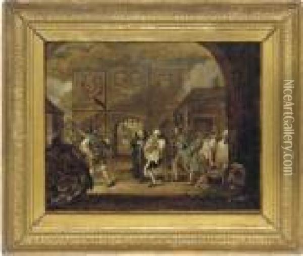 The Gate Of Calais Or The Roast Beef Of Old England Oil Painting - William Hogarth