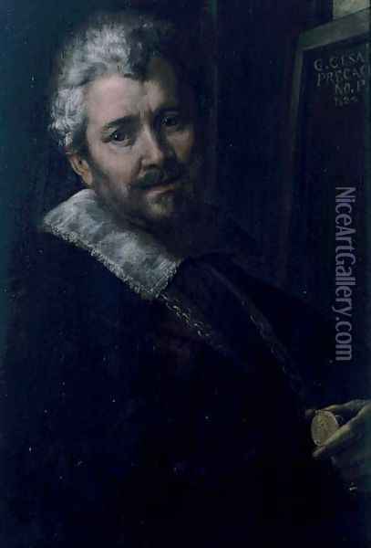 Self Portrait, 1624 Oil Painting - Giulio Cesare Procaccini