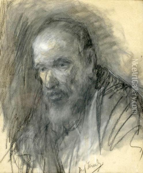 Religious Figure Oil Painting - Jozef Israels
