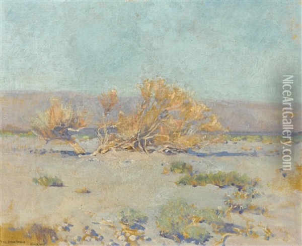 Desert Willows Oil Painting - Alson Skinner Clark