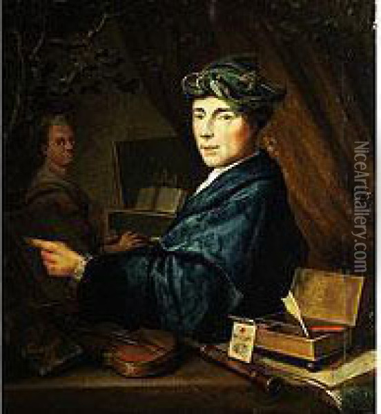 Der Musiker Oil Painting - Willem van Mieris