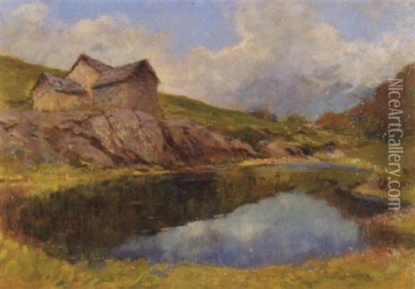 Moesolasee Oil Painting - Gioacchino Galbusera