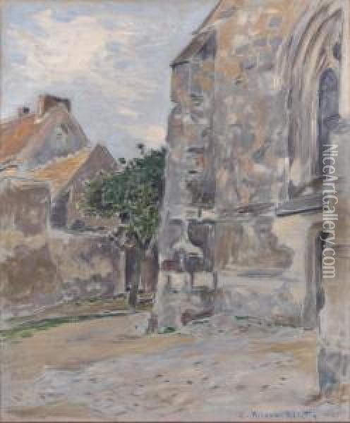 L'eglise De Fere-en-tardenois Oil Painting - Etienne Adolphe Moreau-Nelaton
