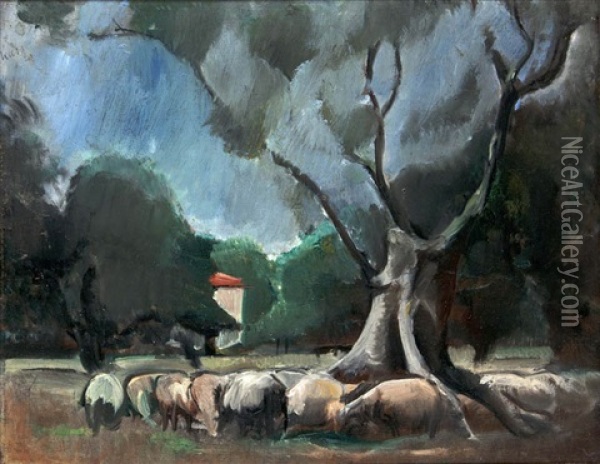 Mallorca Oil Painting - Georges (Karpeles) Kars