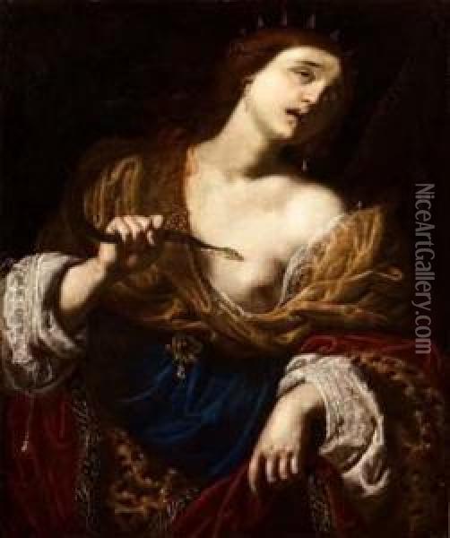 La Morte Di Cleopatra Oil Painting - Alessandro Rosi