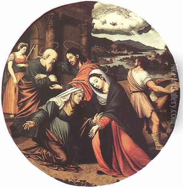 The Visitation Oil Painting - Vicente Masip
