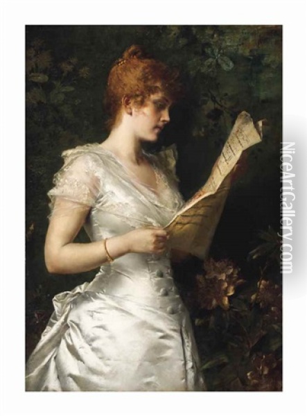 The New Piece Oil Painting - Conrad Kiesel