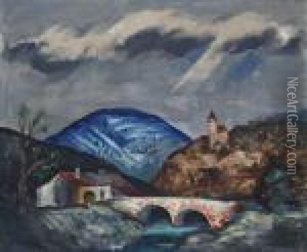 Krajina Zjugoslavie Oil Painting - Antonin Prochazka