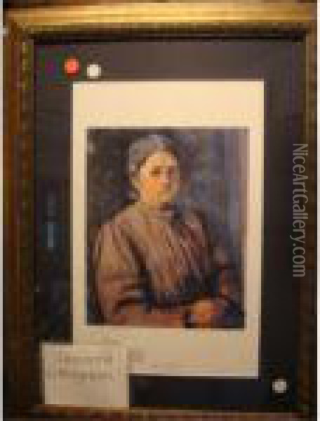 Portrait Of A Woman Oil Painting - Paul Cezanne