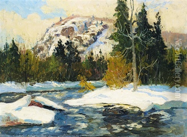 The North River At Ste. Marguerite Oil Painting - Maurice Galbraith Cullen