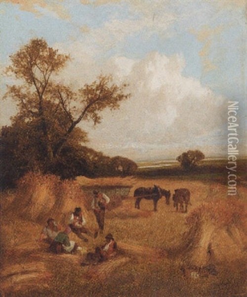 Harvest Oil Painting - James Peel