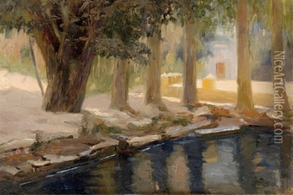 Gethsemane Garden Oil Painting - Vasili Dimitrievich Polenov