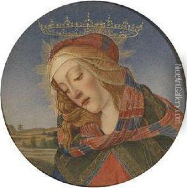 Bildnis Der Madonna Del Magnificat Oil Painting - Carlo Fachinetti