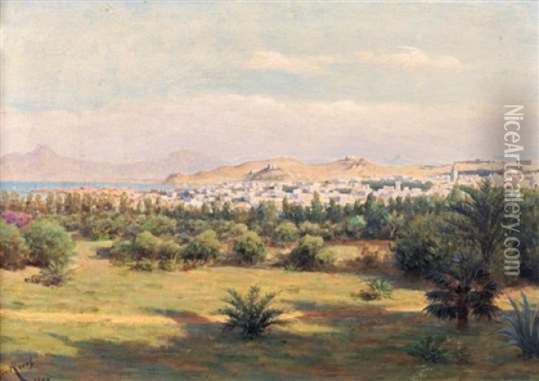 Une Vue D'algerie Oil Painting - Henri Rovel