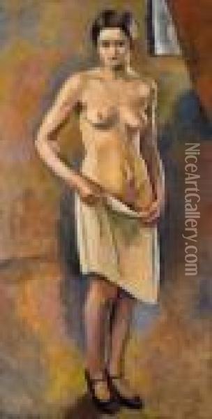 Le Modele Oil Painting - Maurice Asselin