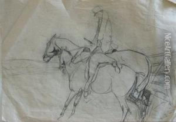Sketches On Six Sheets Oil Painting - Richard Creed Weatherby