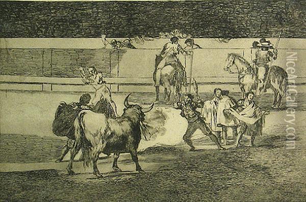 Banderillas De Fuego Oil Painting - Francisco De Goya y Lucientes