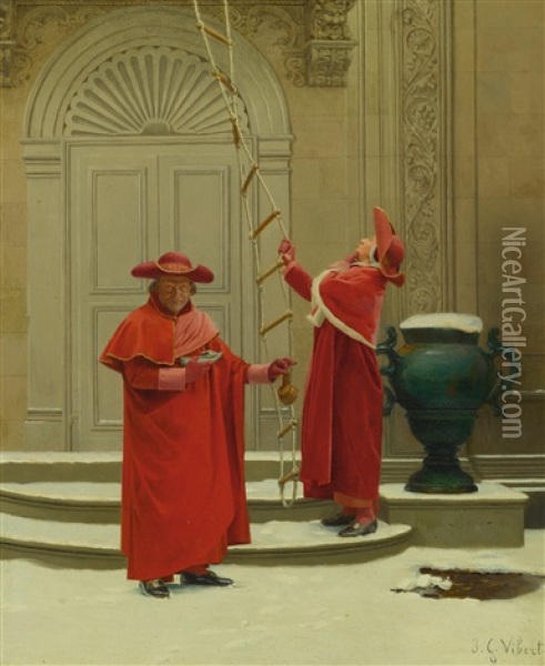 Convicting Proofs Oil Painting - Jehan Georges Vibert